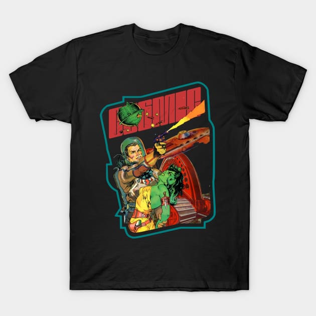 Cosmic vintage cartoon comics sci fi retro T-Shirt by SpaceWiz95